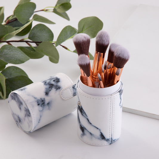 PU bucket packaging marble pattern makeup brush