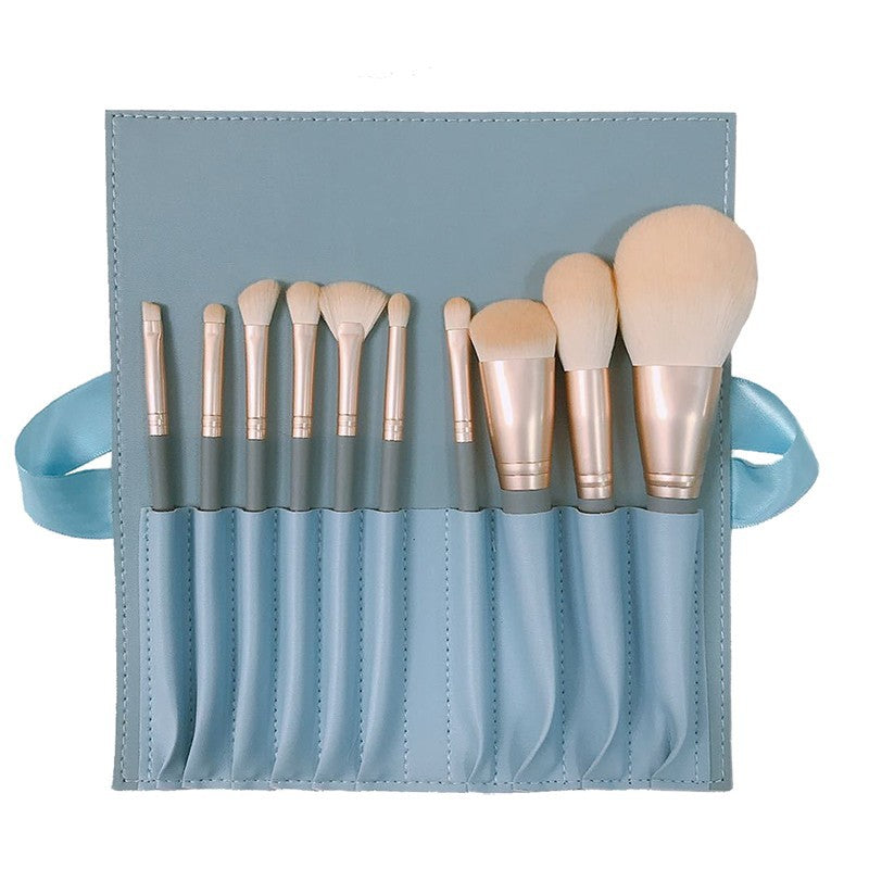 Complete set of portable eye shadow contouring brush set for beginners