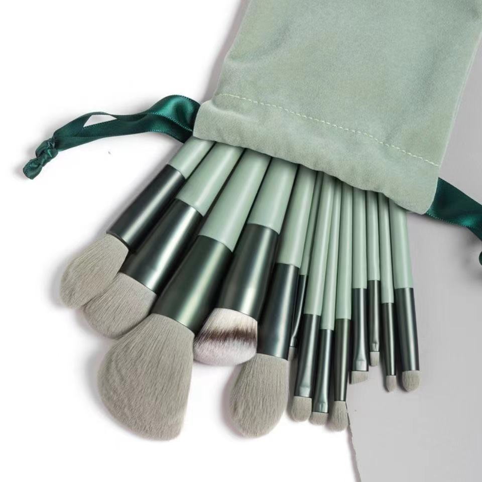 13 makeup brushes, Sijiqing high-gloss bristles, super soft makeup brush set