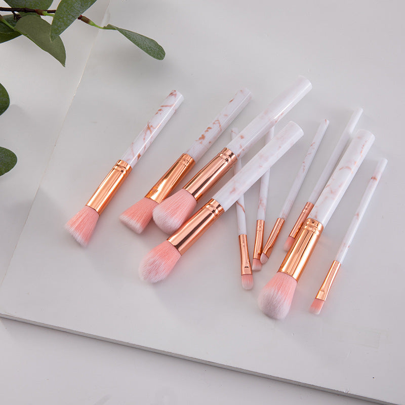 10 marble makeup brushes