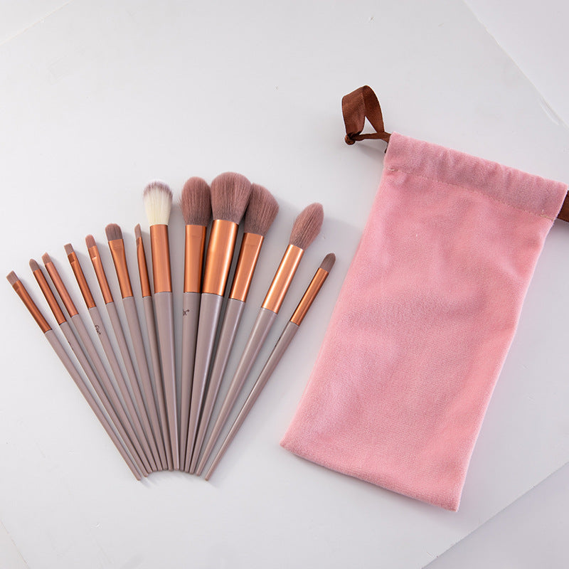 13 makeup brushes, Sijiqing high-gloss bristles, super soft makeup brush set