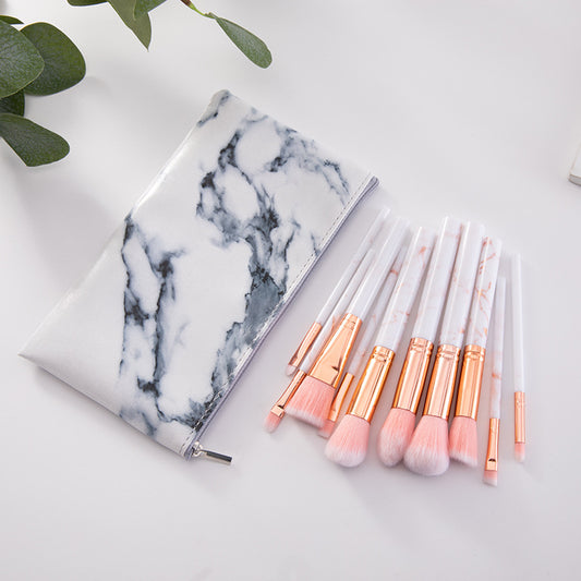 10 marble makeup brushes