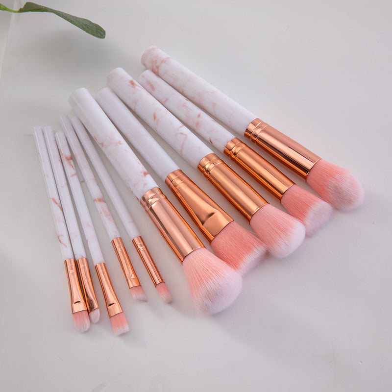 10 marble makeup brushes